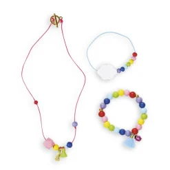 Janod Kit Créatif - 3 Bijoux Arc-En-Ciel à Créer* Collection "Les Ateliers Bijoux" & Les Perles