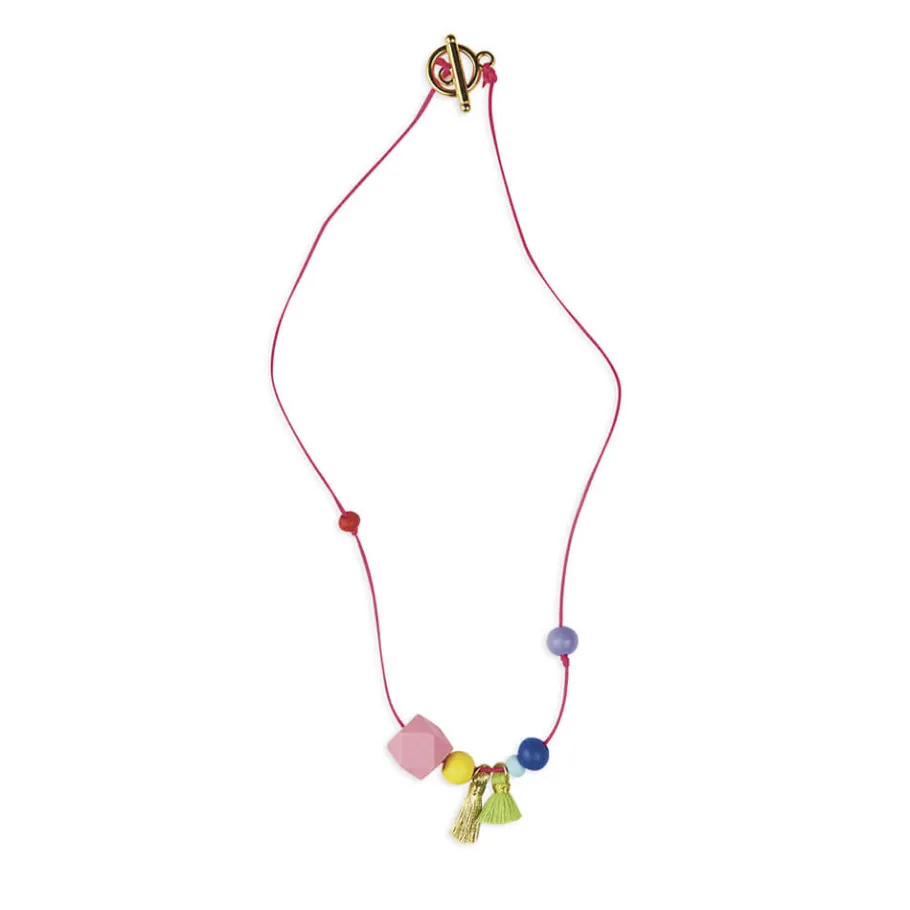 Janod Kit Créatif - 3 Bijoux Arc-En-Ciel à Créer* Collection "Les Ateliers Bijoux" & Les Perles