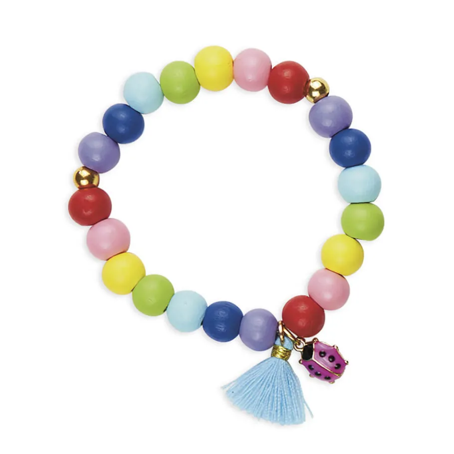 Janod Kit Créatif - 3 Bijoux Arc-En-Ciel à Créer* Collection "Les Ateliers Bijoux" & Les Perles