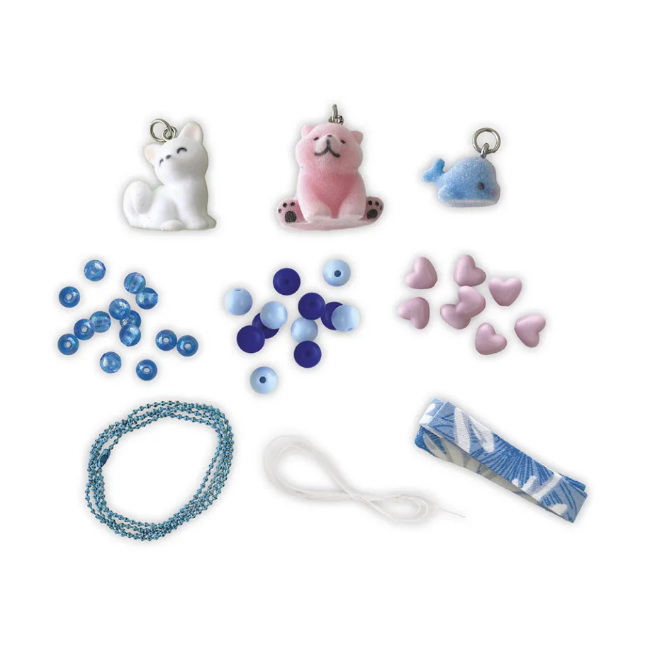 Janod Kit Créatif - 3 Bijoux Petits Animaux à Créer* Collection "Les Ateliers Bijoux" & Les Perles