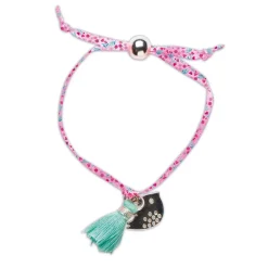 Janod Kit Créatif - 3 Bijoux Rubans à Fleurs à Créer* Collection "Les Ateliers Bijoux" & Les Perles