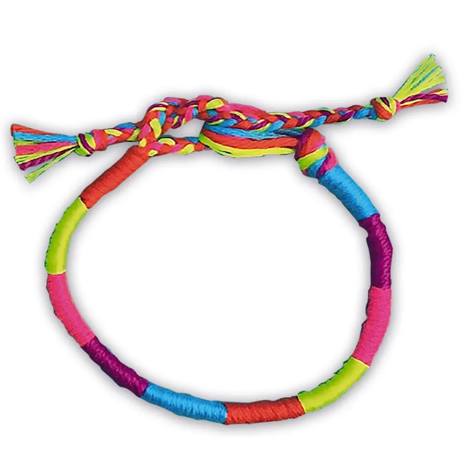 Janod Kit Créatif - 7 Bracelets Brésiliens Fluo à Créer* Collection "Les Ateliers Bijoux" & Les Perles