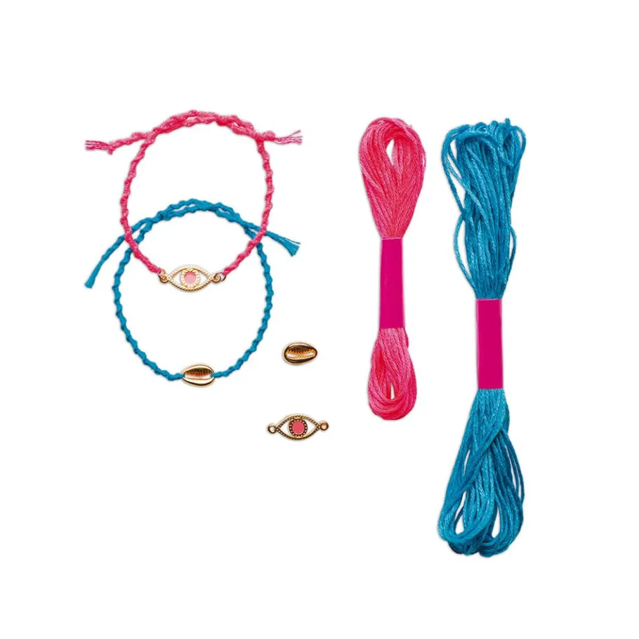 Janod Kit Créatif - 13 Bracelets de l'Amitié à Créer* Collection "Les Ateliers Bijoux" & Les Perles