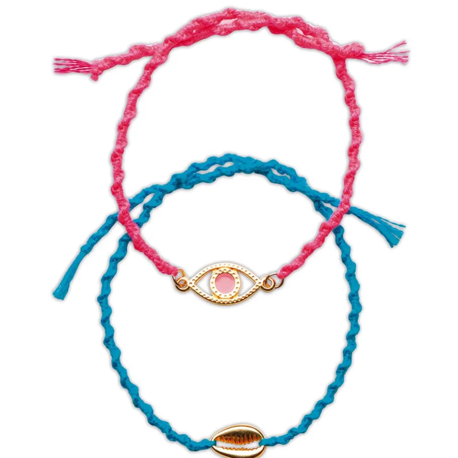 Janod Kit Créatif - 13 Bracelets de l'Amitié à Créer* Collection "Les Ateliers Bijoux" & Les Perles