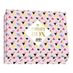Janod Kit Créatif - Coffret 7 Bijoux en Plastique Fou Geometrix à Créer* Collection 