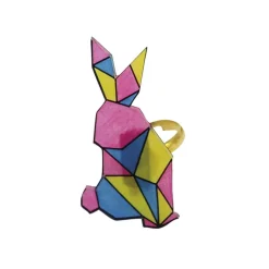 Janod Kit Créatif - Coffret 7 Bijoux en Plastique Fou Geometrix à Créer* Collection 