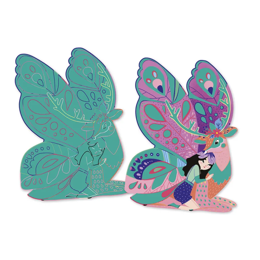 Janod Kit Créatif - Coffret Multi-Activités 11 Réalisations Magic Fairies* Collection "Les Ateliers Du Calme"