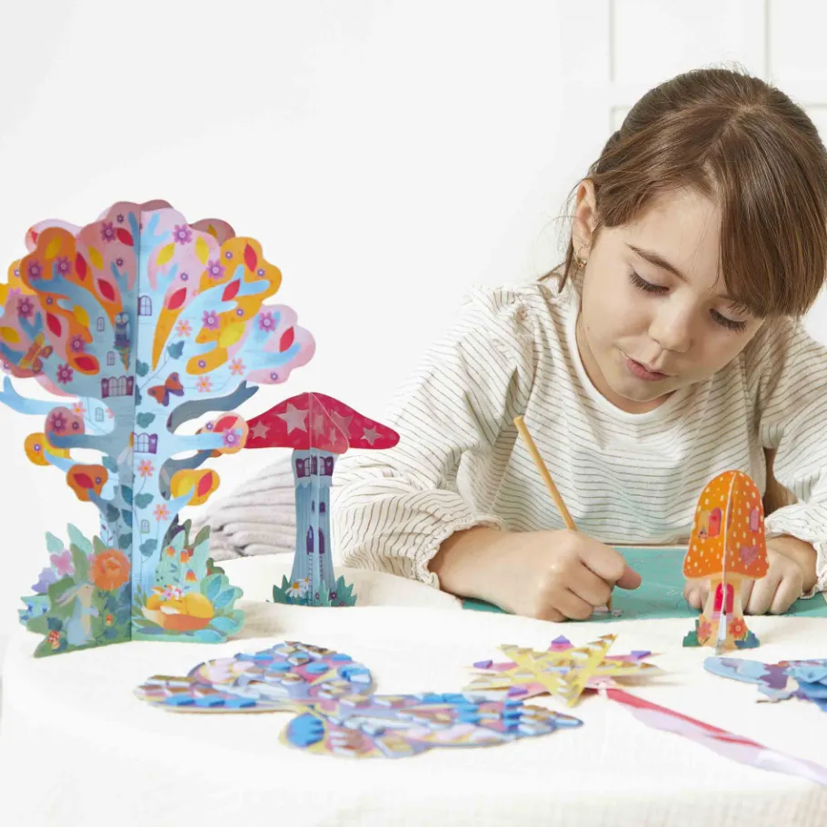 Janod Kit Créatif - Coffret Multi-Activités 11 Réalisations Magic Fairies* Collection "Les Ateliers Du Calme"