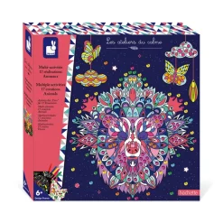 Janod Kit Créatif - Coffret Multi-Activités 17 Réalisations Animaux* Créations 3D|Peinture Par Numéro & Coloriage