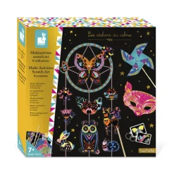 Janod Kit Créatif - Coffret Multi-Activités Scratch Art* Collection "Les Ateliers Du Calme"|Cartes À Gratter