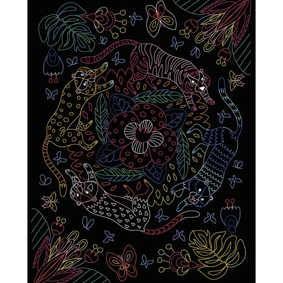 Janod Kit Créatif - Coffret Multi-Activités Scratch Art* Collection "Les Ateliers Du Calme"|Cartes À Gratter