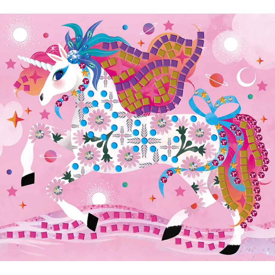 Janod Kit Créatif - Coffret Multi-Activités 11 Décos Girly* Créations 3D|Sable, Paillettes, Dorure & Strass