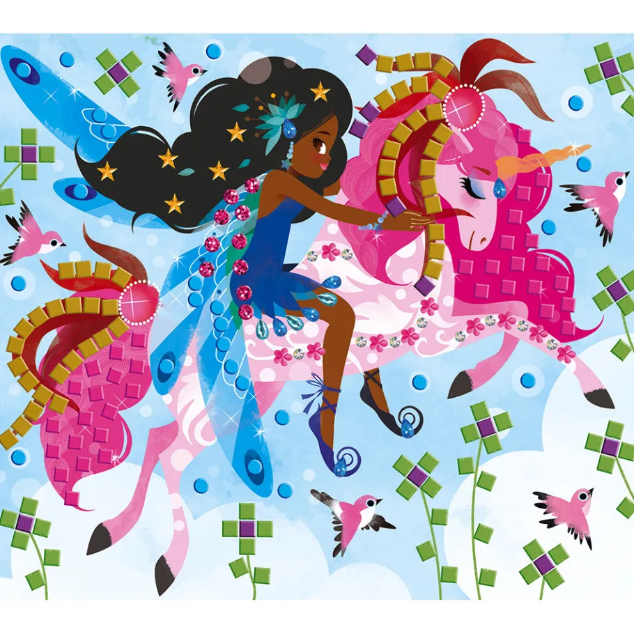 Janod Kit Créatif - Coffret Multi-Activités 11 Décos Girly* Créations 3D|Sable, Paillettes, Dorure & Strass