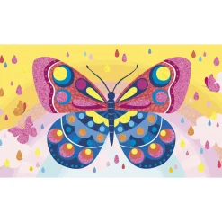Janod Kit Créatif - Coffret Sables fluo Papillons* Sable, Paillettes, Dorure & Strass|Collection