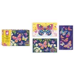 Janod Kit Créatif - Coffret Sables fluo Papillons* Sable, Paillettes, Dorure & Strass|Collection