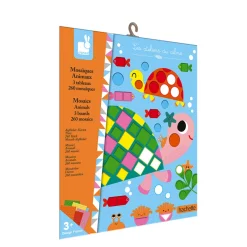 Janod Kit Créatif - Mosaïques Animaux* Mosaïques & Gommettes|Collection "Les Ateliers Du Calme"