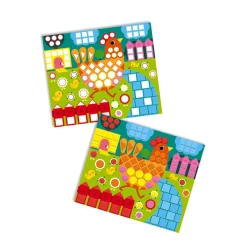 Janod Kit Créatif - Mosaïques Animaux* Mosaïques & Gommettes|Collection 