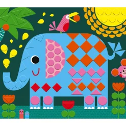 Janod Kit Créatif - Mosaïques Animaux* Mosaïques & Gommettes|Collection 