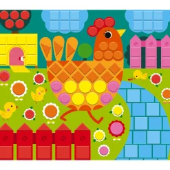 Janod Kit Créatif - Mosaïques Animaux* Mosaïques & Gommettes|Collection 