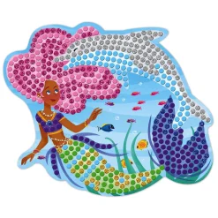 Janod Kit Créatif - Mosaïques Dauphins et Sirènes* Mosaïques & Gommettes|Collection 