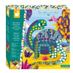 Janod Kit Créatif - Mosaïques Dinosaures* Mosaïques & Gommettes|Collection "Les Ateliers Du Calme"