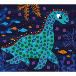 Janod Kit Créatif - Mosaïques Dinosaures* Mosaïques & Gommettes|Collection 