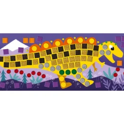 Janod Kit Créatif - Mosaïques Dinosaures* Mosaïques & Gommettes|Collection 
