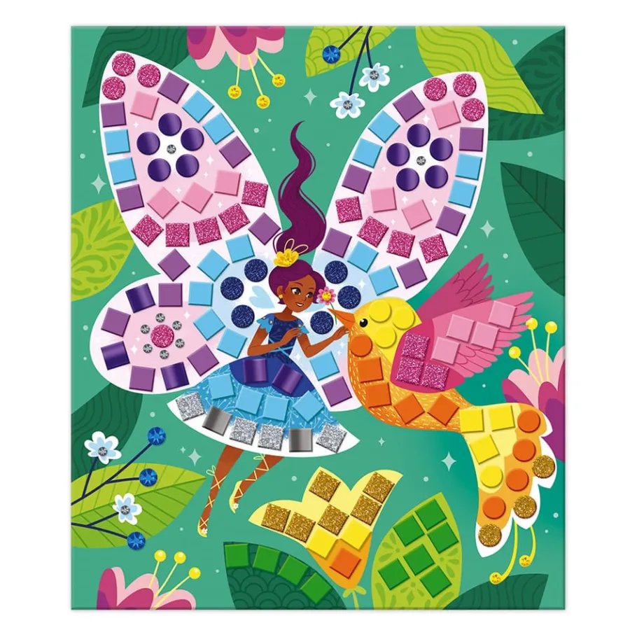 Janod Kit Créatif - Mosaïques Princesses et Fées* Mosaïques & Gommettes|Collection "Les Ateliers Du Calme"