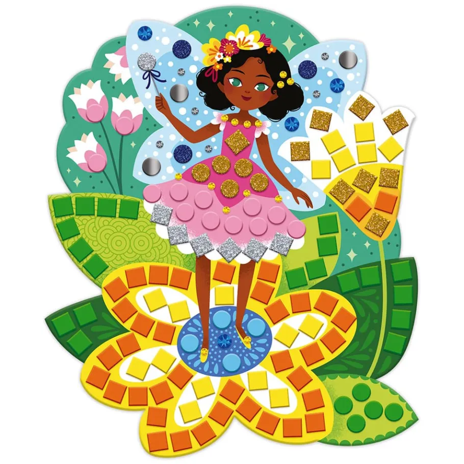Janod Kit Créatif - Mosaïques Princesses et Fées* Mosaïques & Gommettes|Collection "Les Ateliers Du Calme"