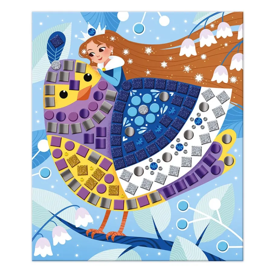 Janod Kit Créatif - Mosaïques Princesses et Fées* Mosaïques & Gommettes|Collection "Les Ateliers Du Calme"