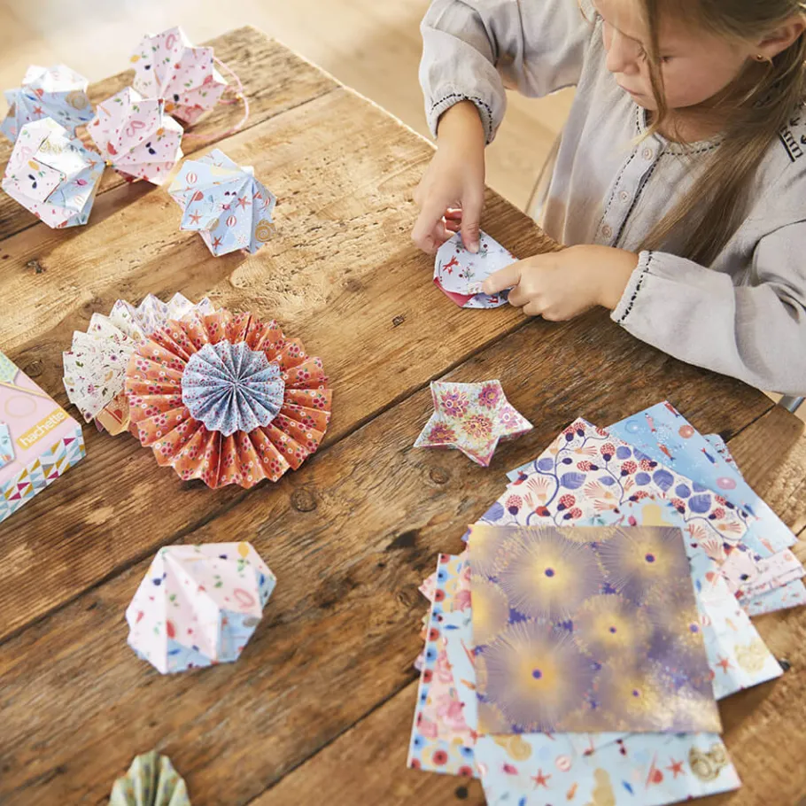 Janod Kit Créatif - Origami Jolies Décos* Créations 3D|Collection "Les Ateliers Du Calme"