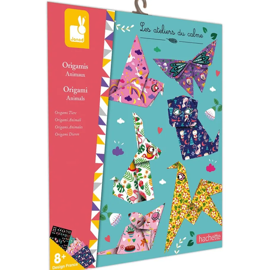 Janod Kit Créatif - Origamis Animaux* Créations 3D|Tampons & Papeterie