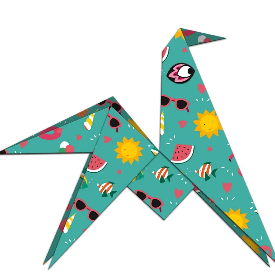 Janod Kit Créatif - Origamis Animaux* Créations 3D|Tampons & Papeterie