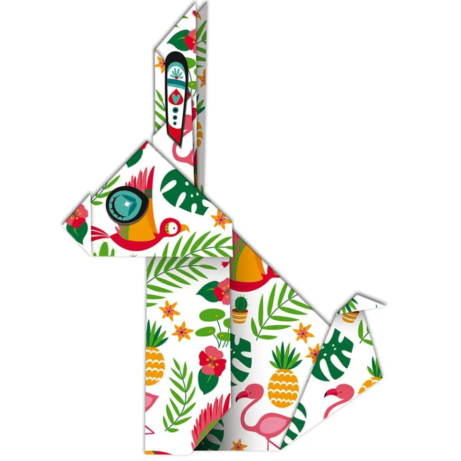 Janod Kit Créatif - Origamis Animaux* Créations 3D|Tampons & Papeterie