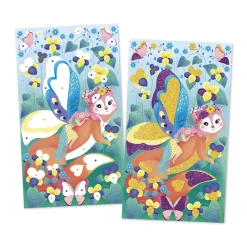 Janod Kit Créatif - Paillettes Magic Fairies* Sable, Paillettes, Dorure & Strass