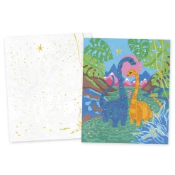 Janod Kit Créatif - Peinture par Numéro Dinosaures* Peinture Par Numéro & Coloriage