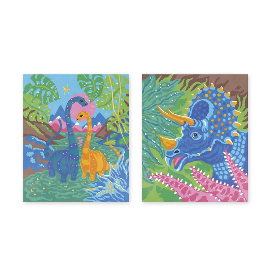 Janod Kit Créatif - Peinture par Numéro Dinosaures* Peinture Par Numéro & Coloriage