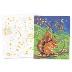 Janod Kit Créatif - Peinture par Numéro Animaux de la Forêt* Peinture Par Numéro & Coloriage