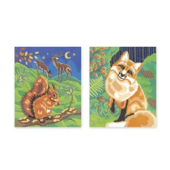 Janod Kit Créatif - Peinture par Numéro Animaux de la Forêt* Peinture Par Numéro & Coloriage