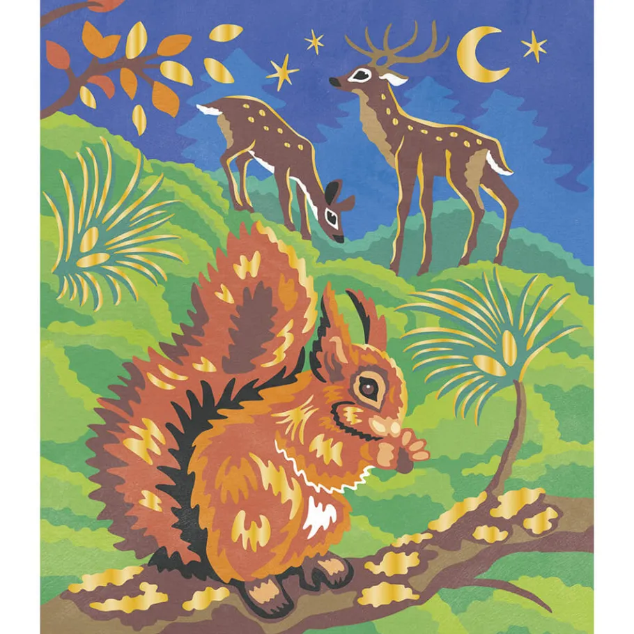 Janod Kit Créatif - Peinture par Numéro Animaux de la Forêt* Peinture Par Numéro & Coloriage