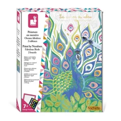 Janod Kit Créatif - Peinture par Numéro Oiseaux Fabuleux* Peinture Par Numéro & Coloriage