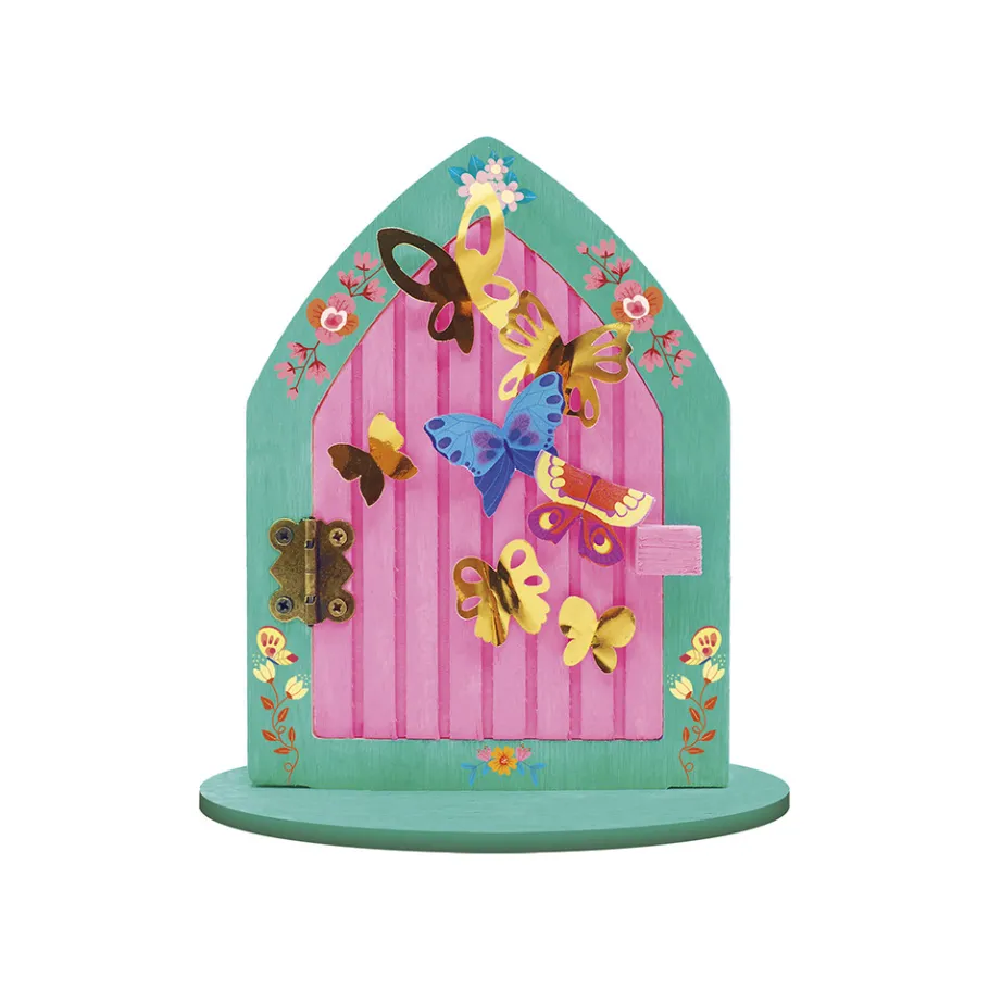 Janod Kit Créatif - Porte de Fée à Décorer Magic Fairies* Créations 3D|Collection "Les Ateliers Déco"