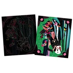 Janod Kit Créatif - Scratch Art Chevaux Et Licornes* Cartes À Gratter|Collection 