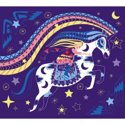 Janod Kit Créatif - Scratch Art Chevaux Et Licornes* Cartes À Gratter|Collection 