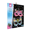 Janod Kit Créatif - Scratch Art Masques De Fête* Cartes À Gratter|Collection "Les Ateliers Du Calme"