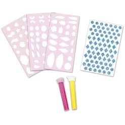 Janod Kit Créatif - Stickers Mousse Sables Fluo Amis de la Forêt* Sable, Paillettes, Dorure & Strass|Collection 