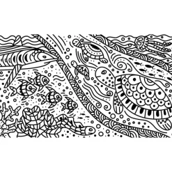 Janod Kit Créatif - Tableaux de Peinture Magique Océan* Peinture Par Numéro & Coloriage