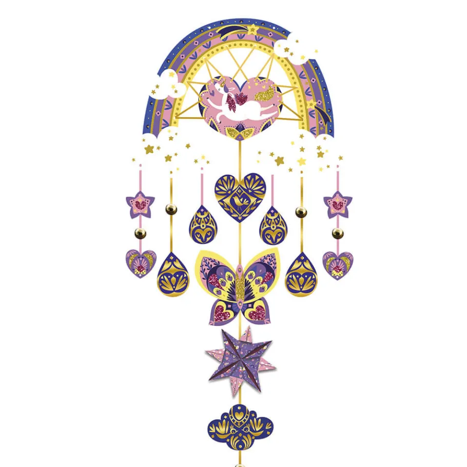 Janod Kit Créatif Attrape-Rêves Brillants* Créations 3D|Collection "Les Ateliers Du Calme"
