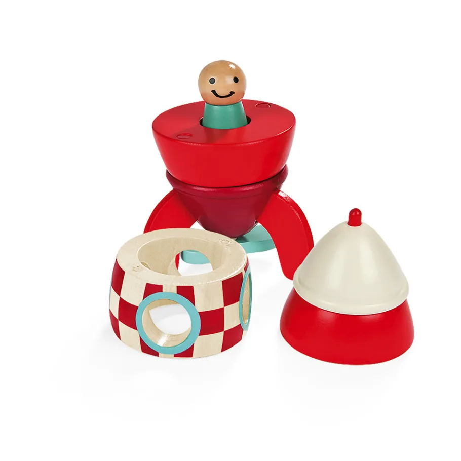 Janod Kit Magnet Fusée - petite taille* Jouets Magnétiques|Trains & Véhicules