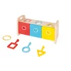 Janod La Boite à Clefs - Essentiel (bois)* Jeux Éducatifs Maternelle|Formes & Couleurs